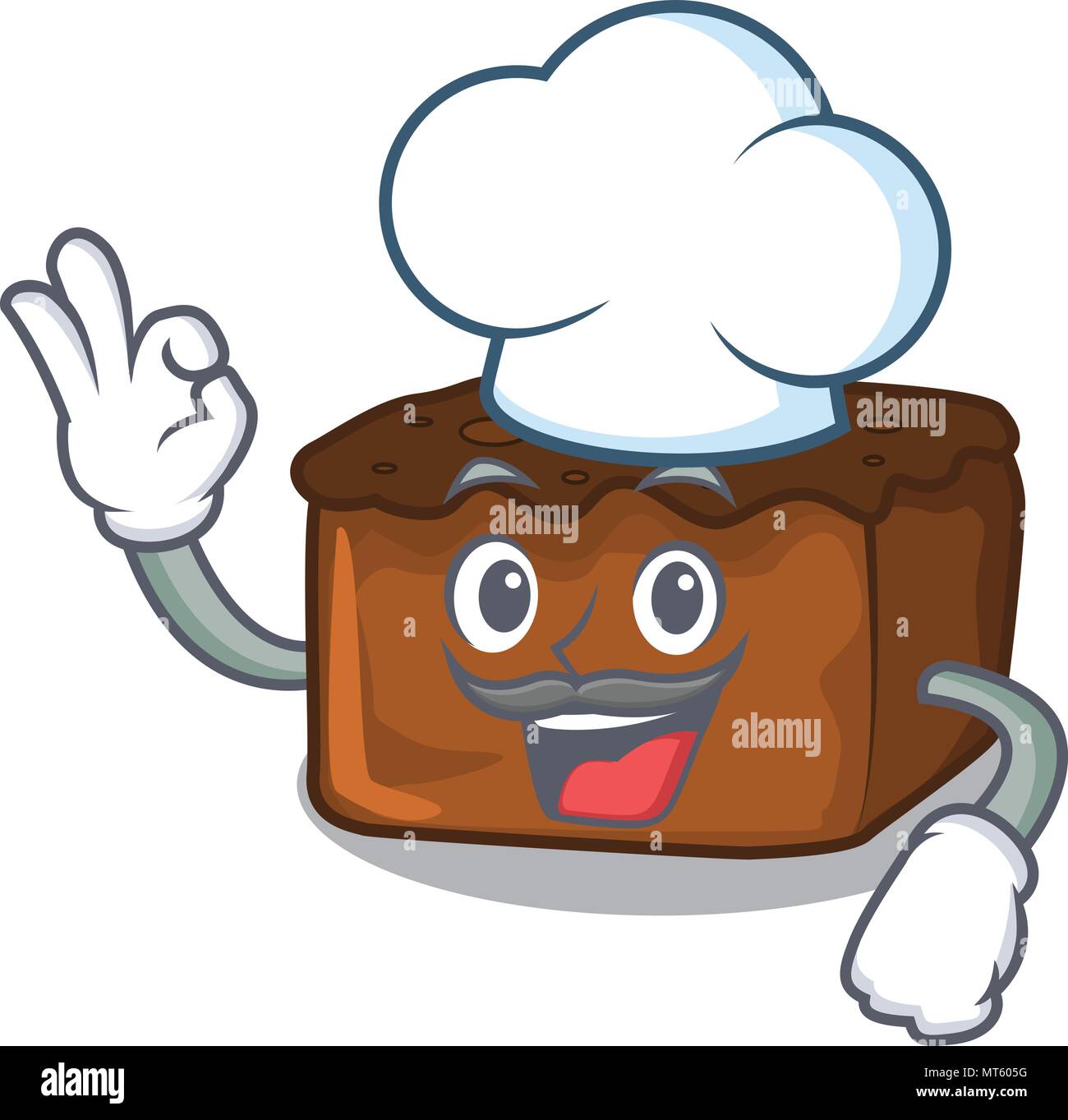 Chef brownies character cartoon style Stock Vector Image & Art Alamy