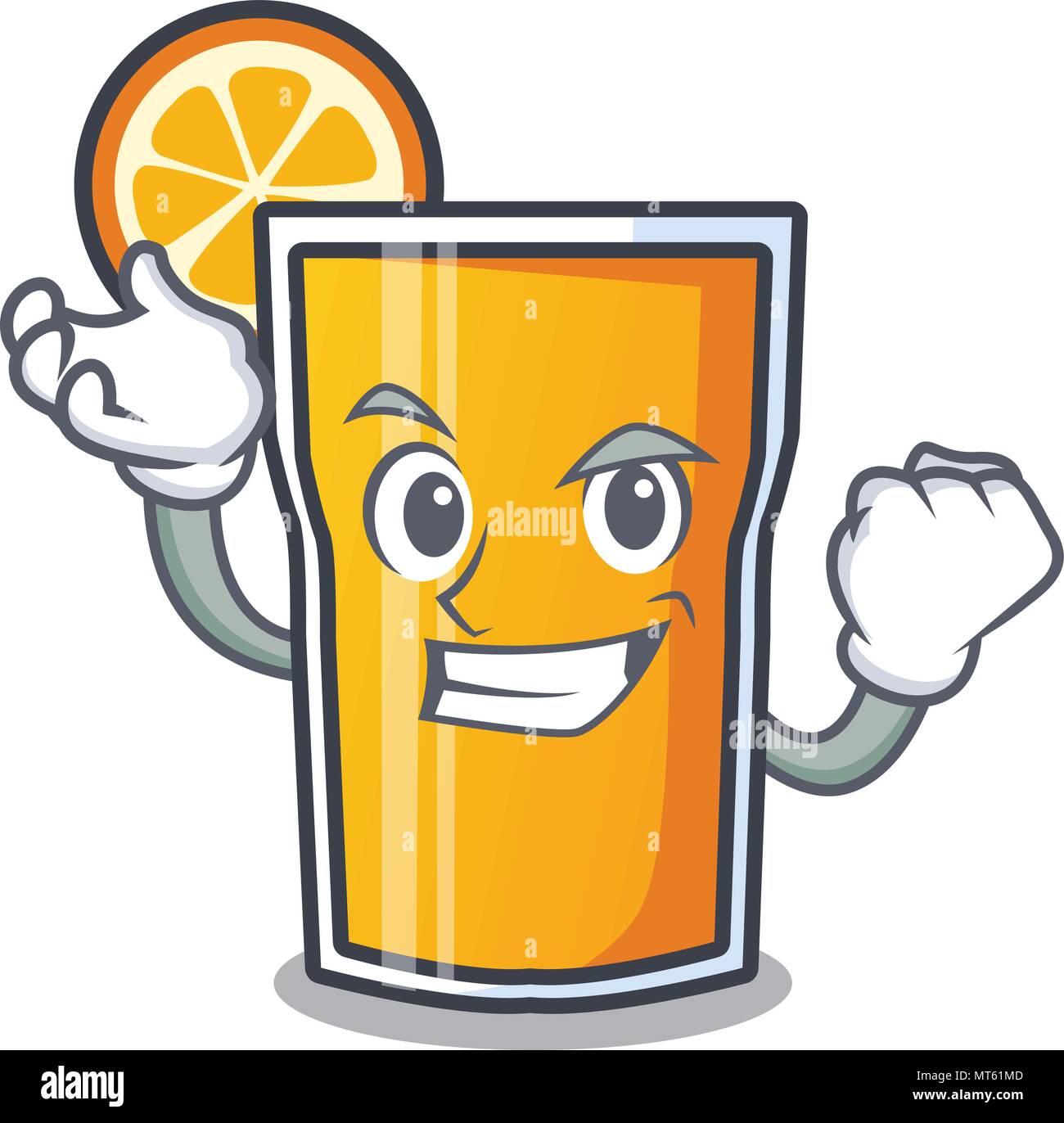 Successful orange juice character cartoon Stock Vector Image & Art - Alamy