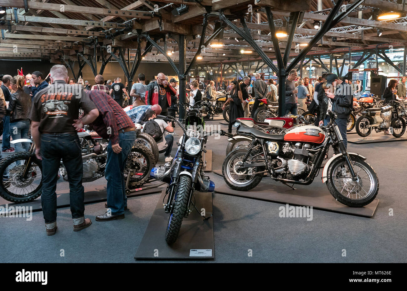 Bike Shed London show at Tobacco Dock Wapping London 25th-27th May 2018 Stock Photo