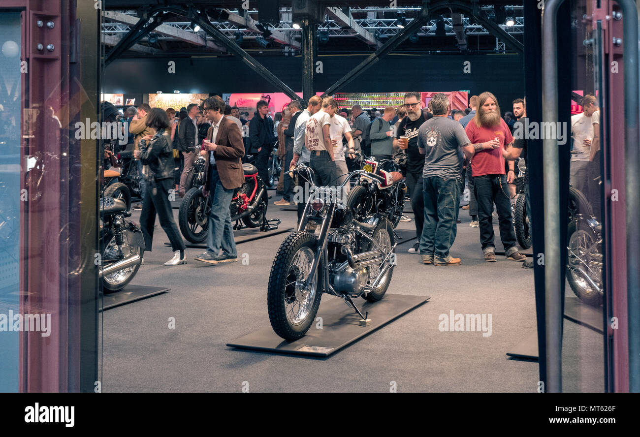 Bike Shed London show at Tobacco Dock Wapping London 25th-27th May 2018 Stock Photo