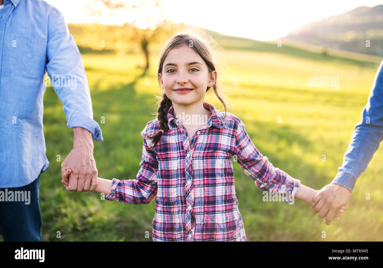 Old man walking small child hi-res stock photography and images - Alamy