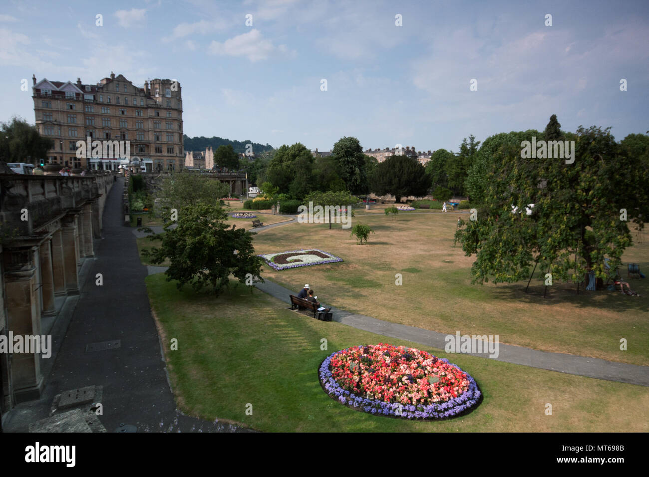 Parade gardens in the city of Bath, England, UK. Stock Photo