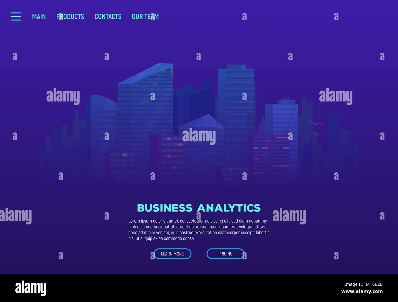 Urban city street at night Stock Vector Images Alamy