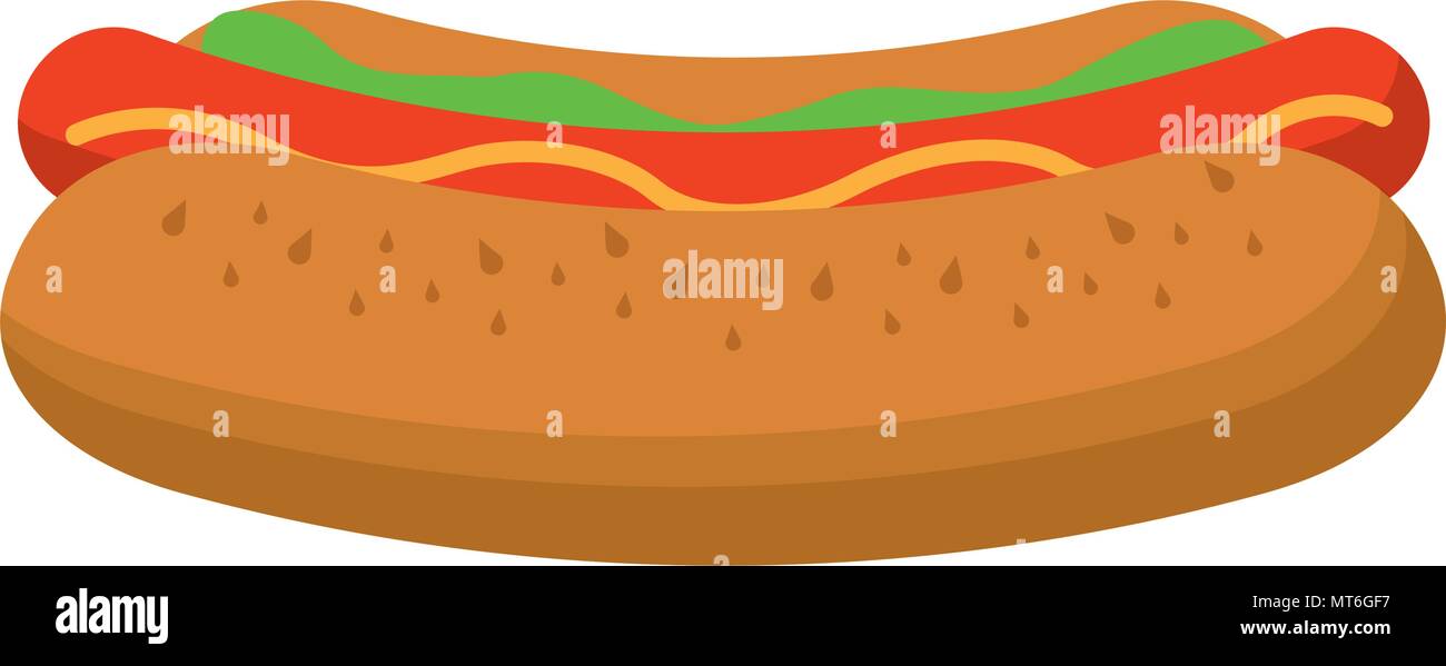 hot dog fast food vector illustration design Stock Vector Image & Art ...