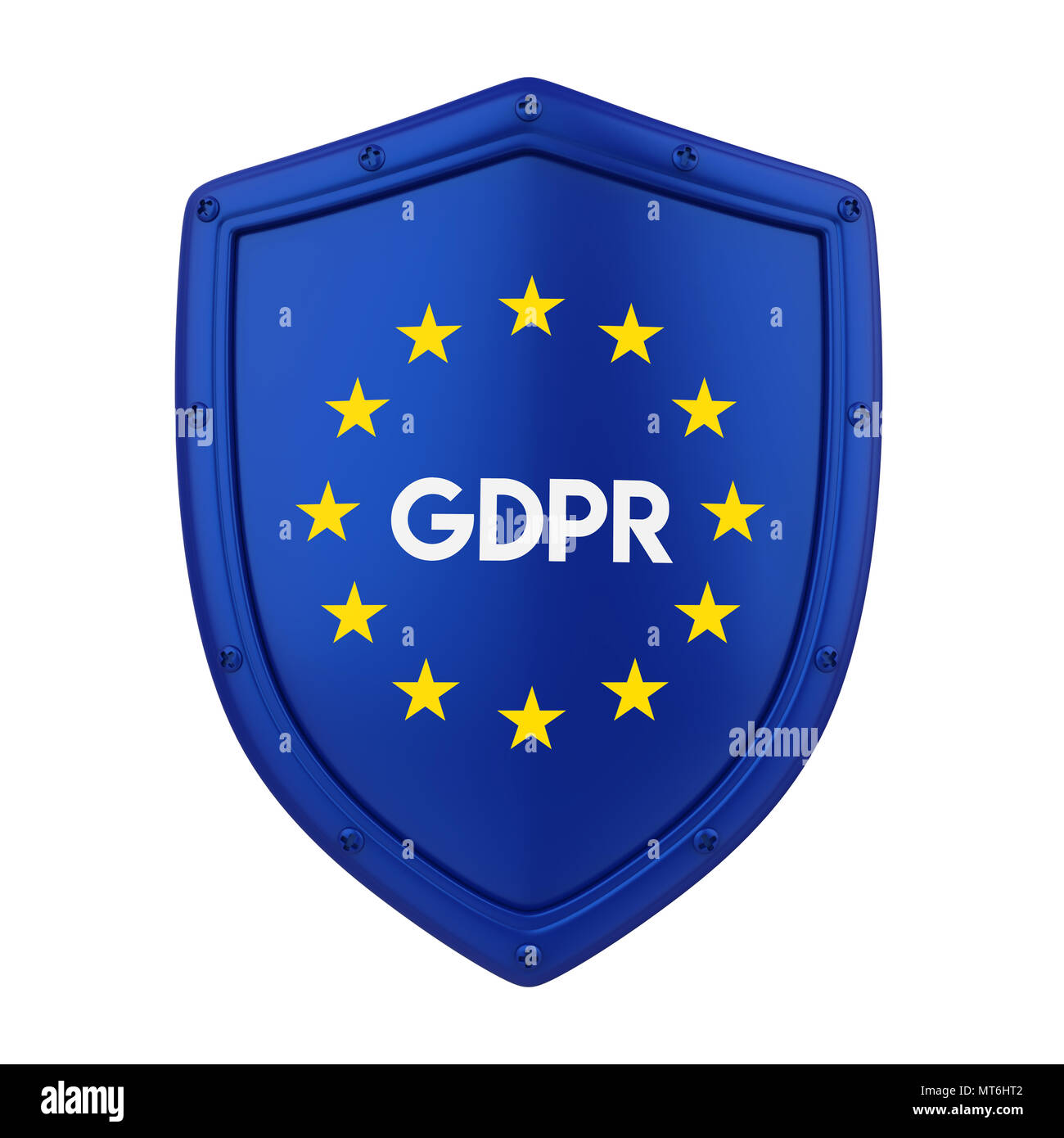GDPR - General Data Protection Regulation Illustration Stock Photo