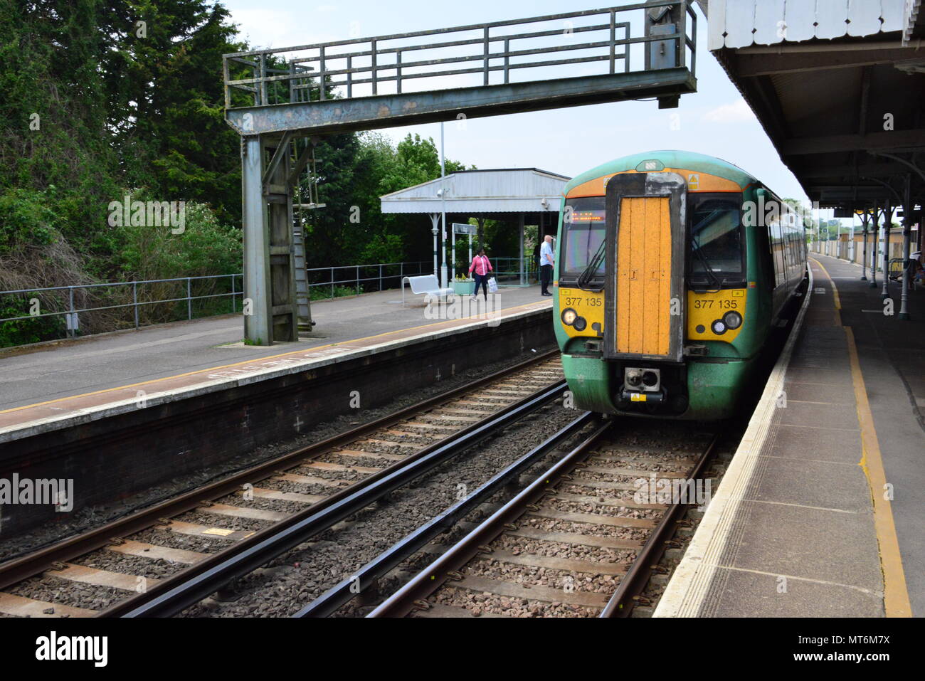 A southern Trains EMU pulling into Arundel station in West Sussex Stock