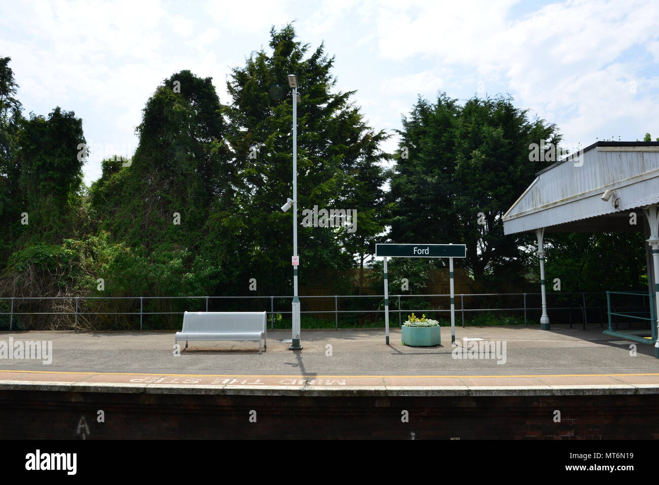 Ford Station platform in Ford, West Sussex Stock Photo Alamy