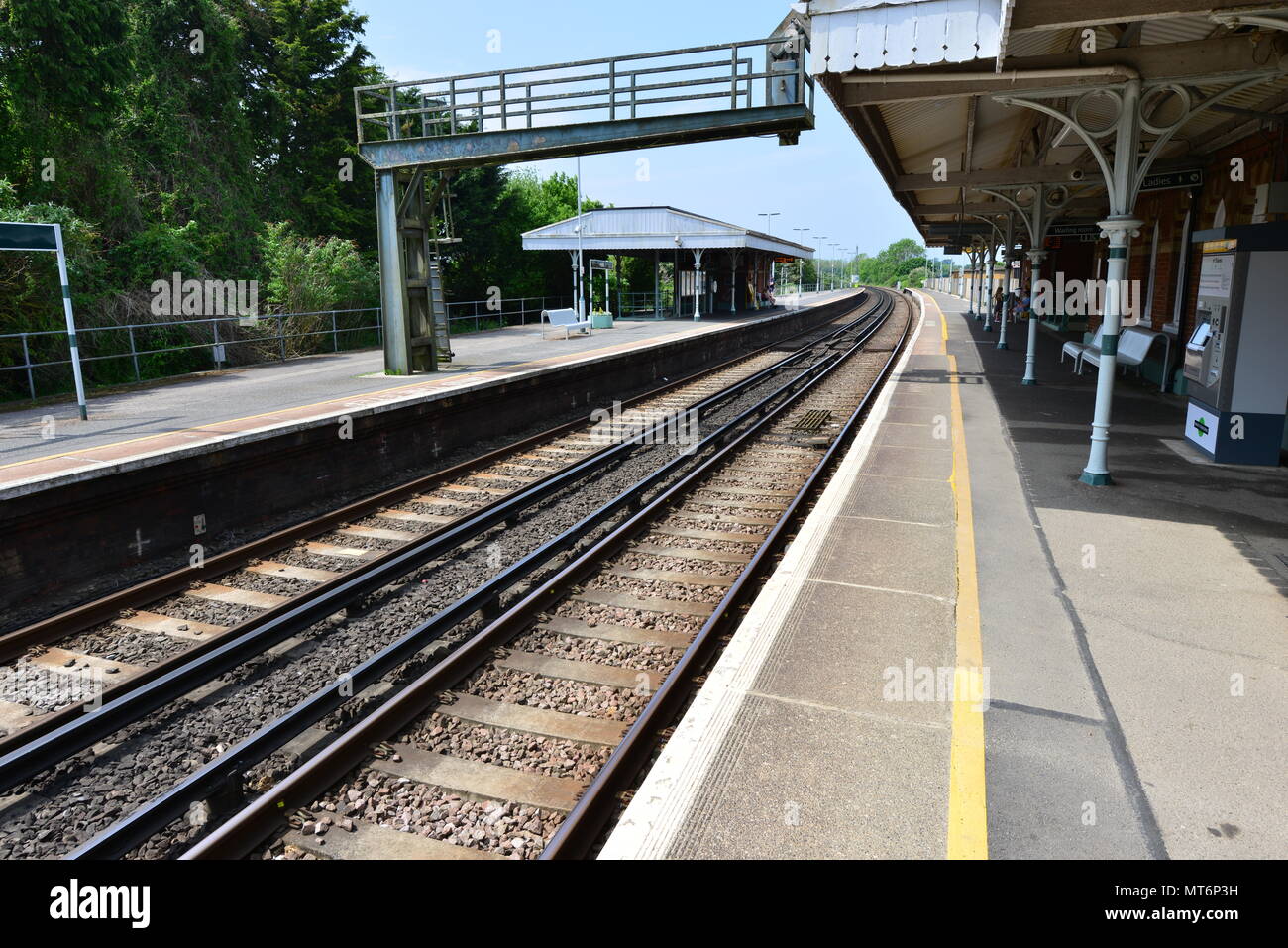 Ford Station platform in Ford, West Sussex Stock Photo Alamy