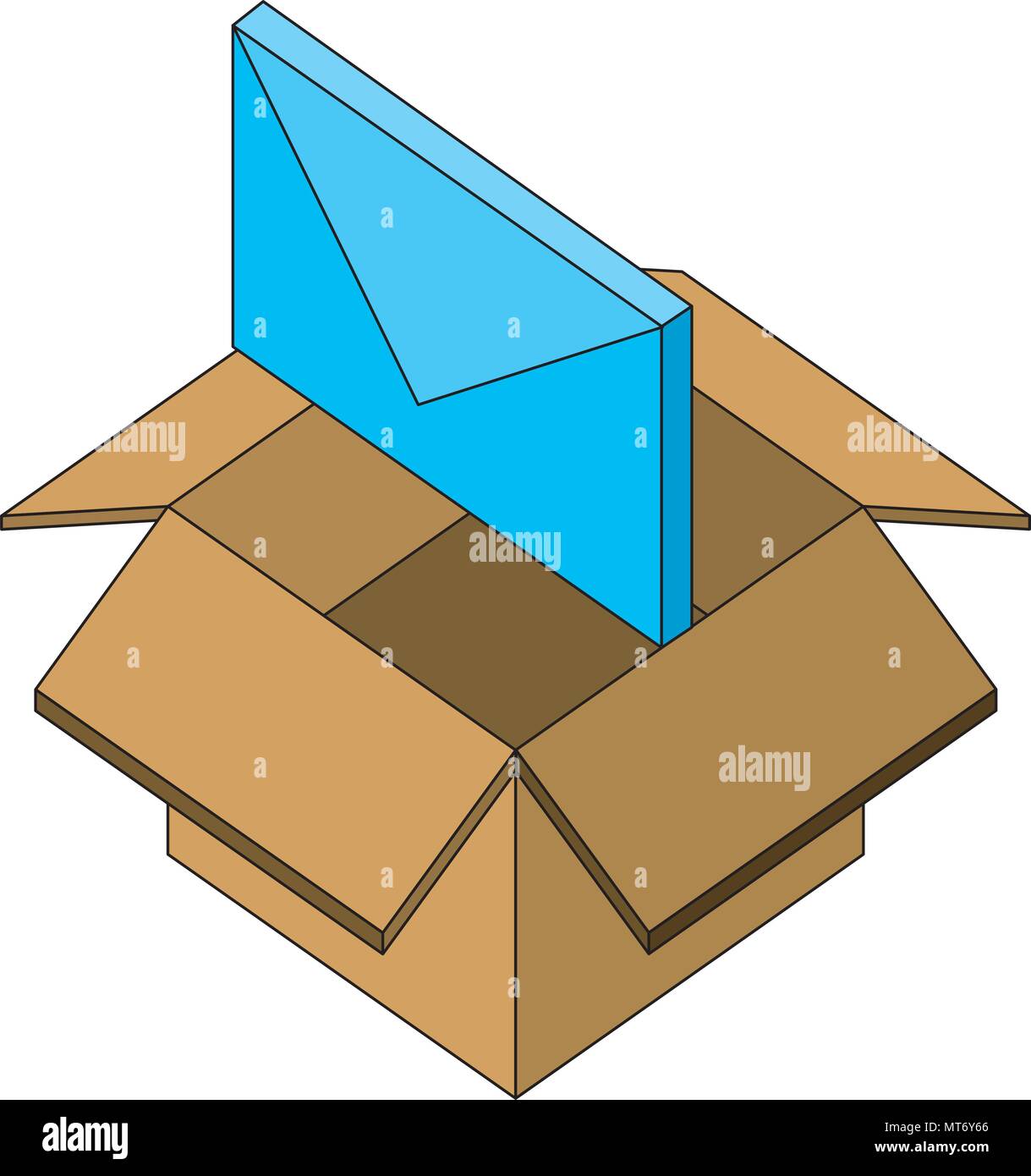 email message in box storage isometric Stock Vector Image & Art - Alamy