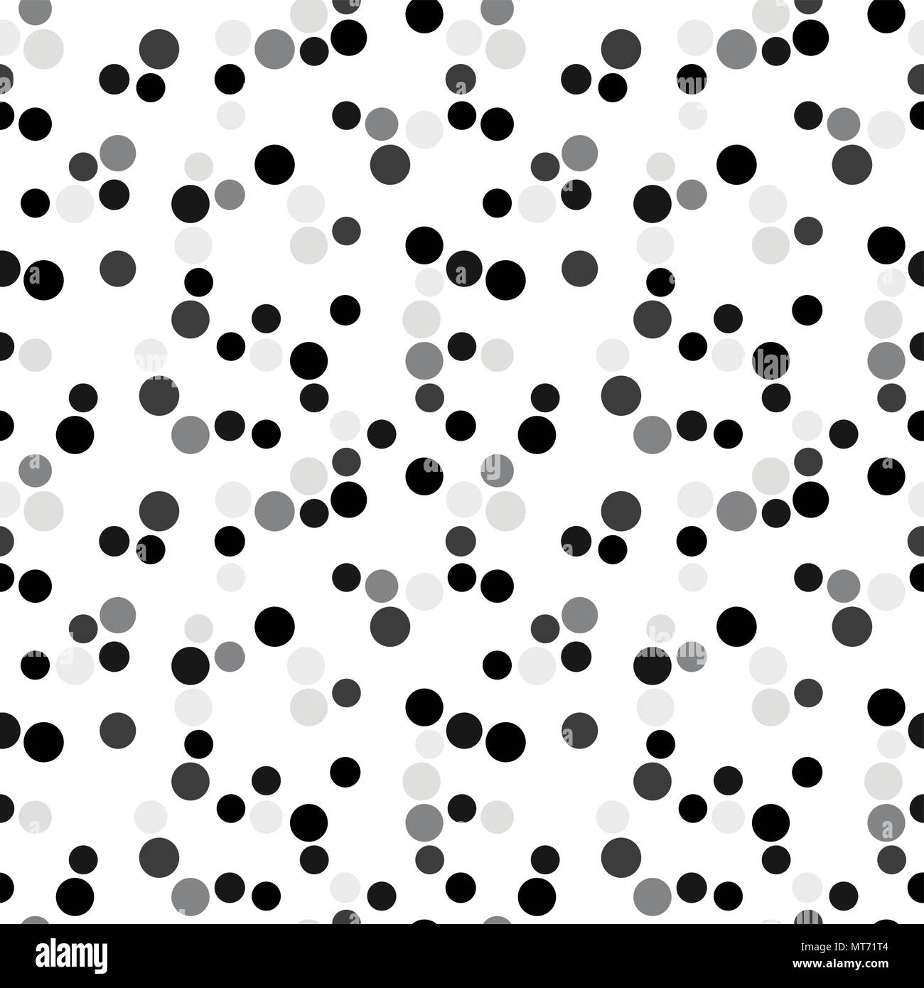 Black and white vector dotted seamless pattern background 1 Stock ...