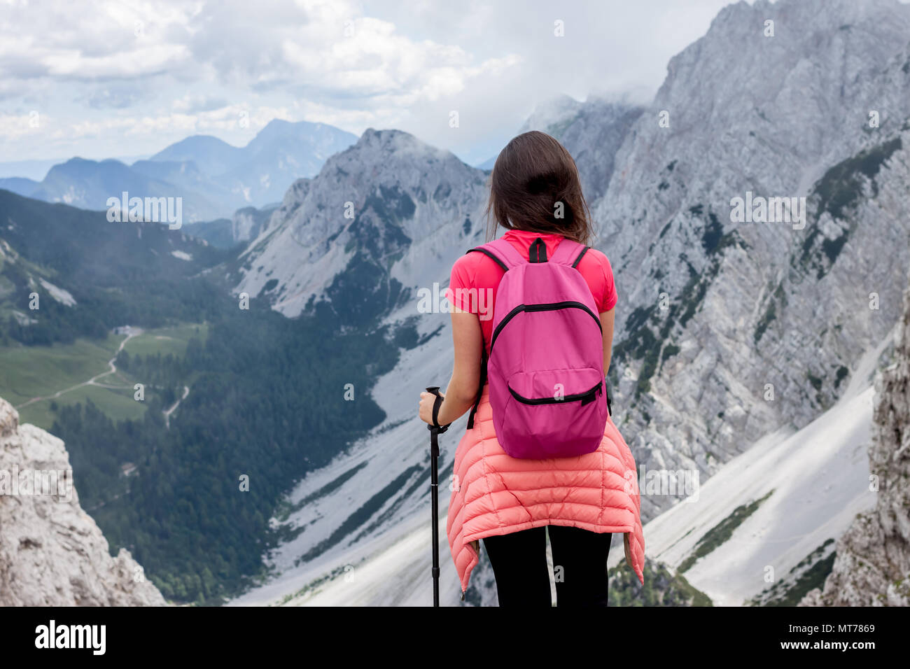 Female admiring beautiful view hi-res stock photography and images - Alamy