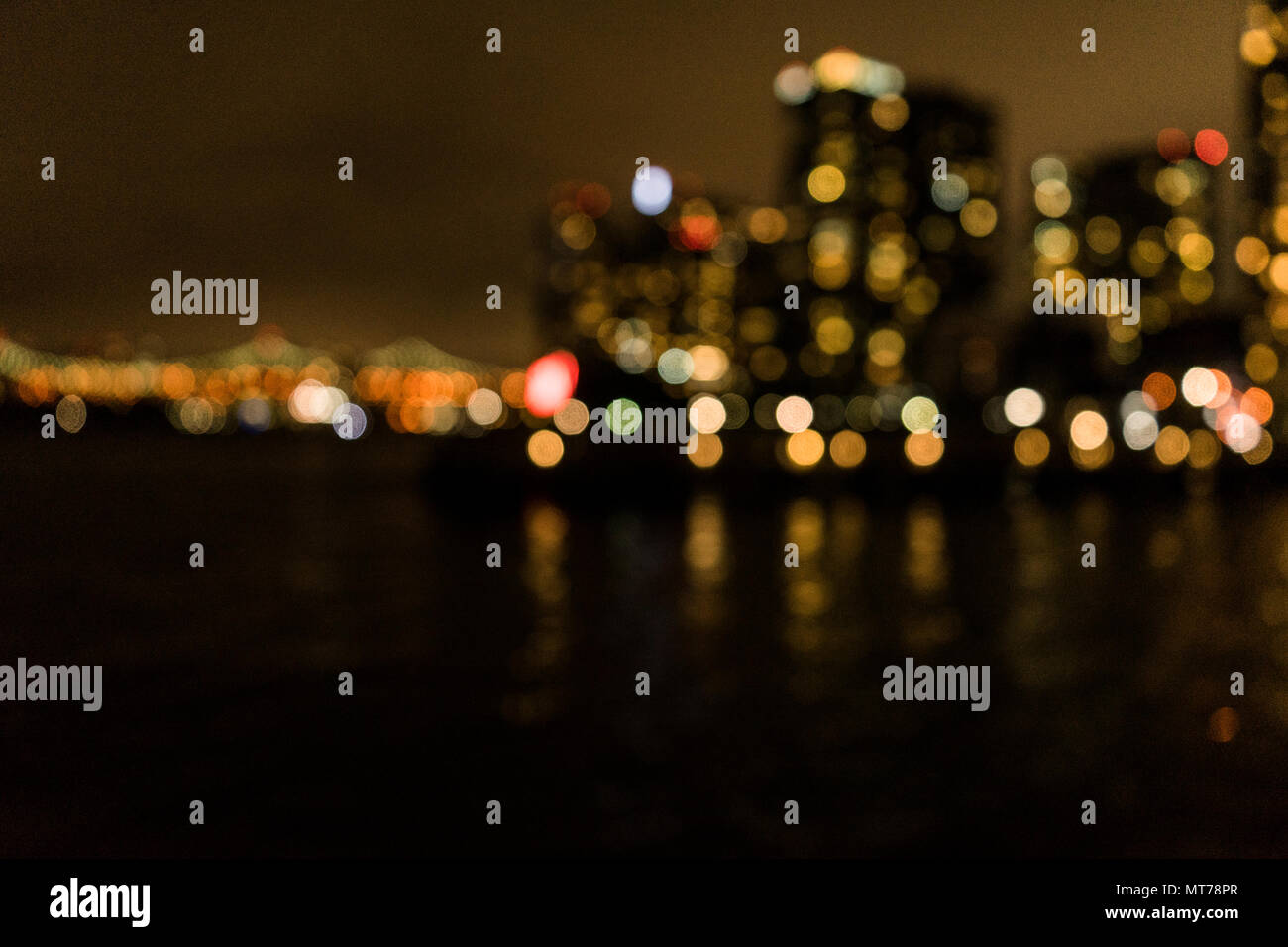 New York skyline during night Stock Photo - Alamy