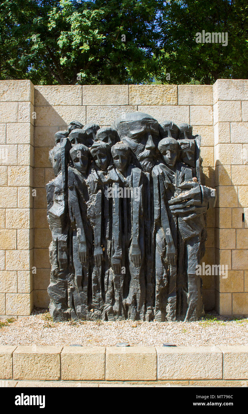 9 May 2018 A stone sculpture depicting child victims of the Holocaust ...