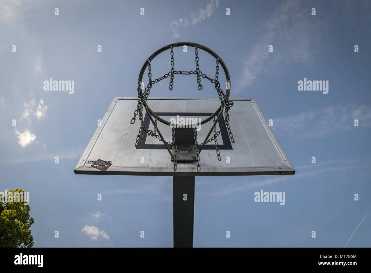 Basketball Court Germany Outdoor Stock Photo