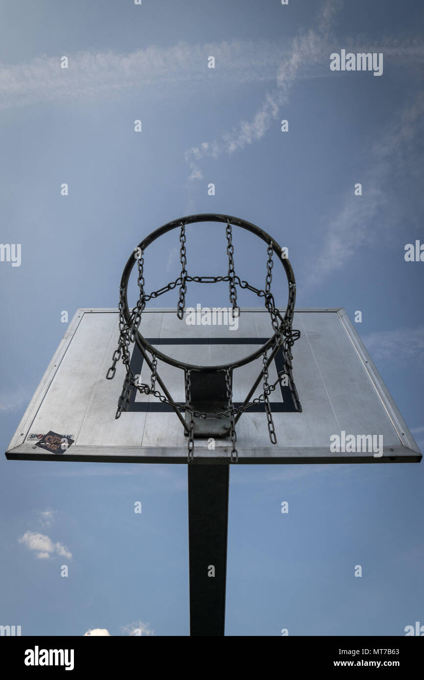 Basketball Court Germany Outdoor Stock Photo