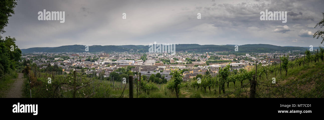 Panorama Trier View wide Stock Photo