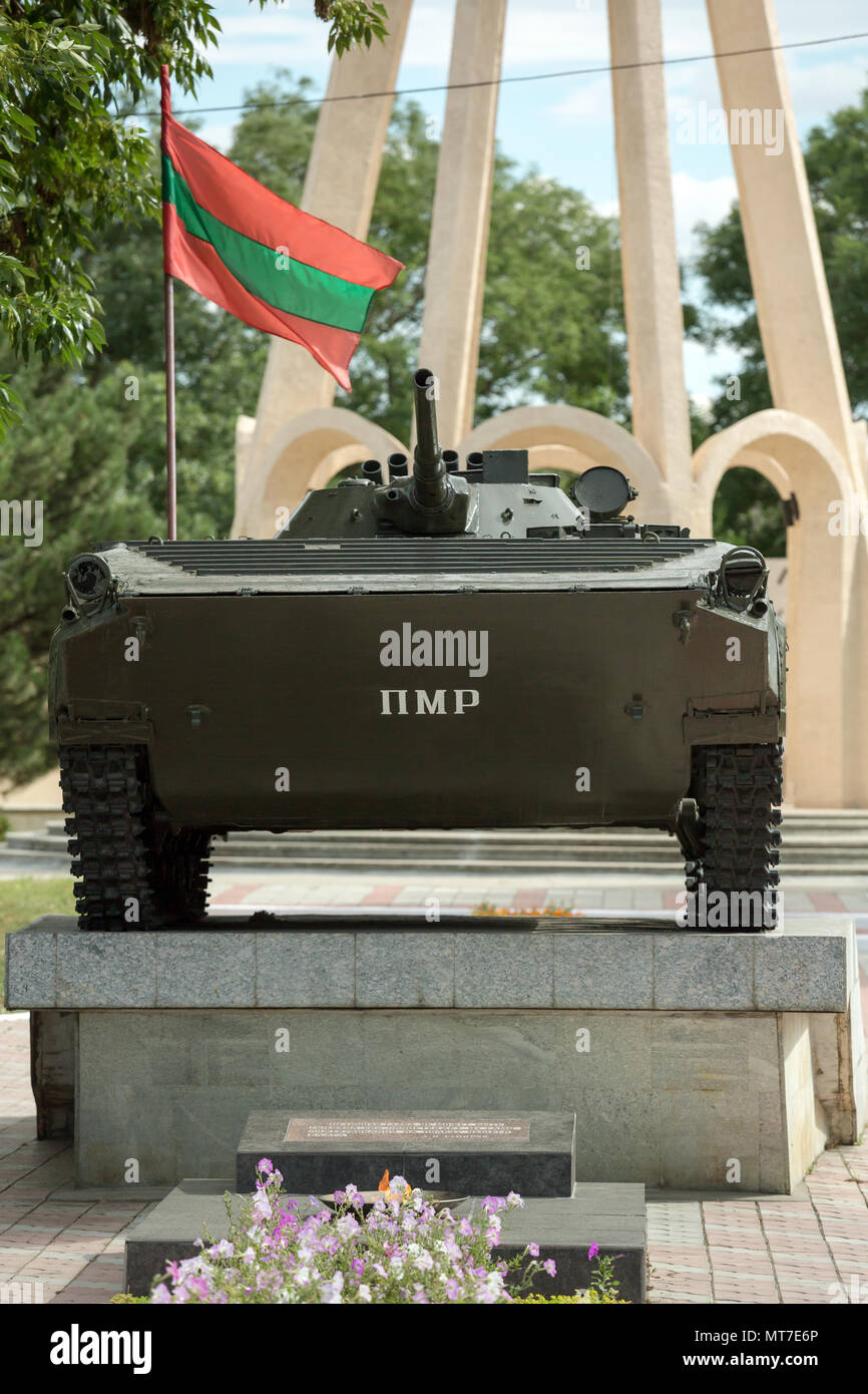 Bender, Republic of Moldova, Memorial to the Transnistria conflict Stock Photo