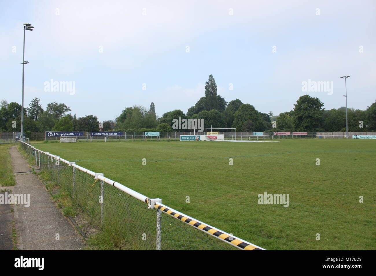 Local football ground Stock Photo