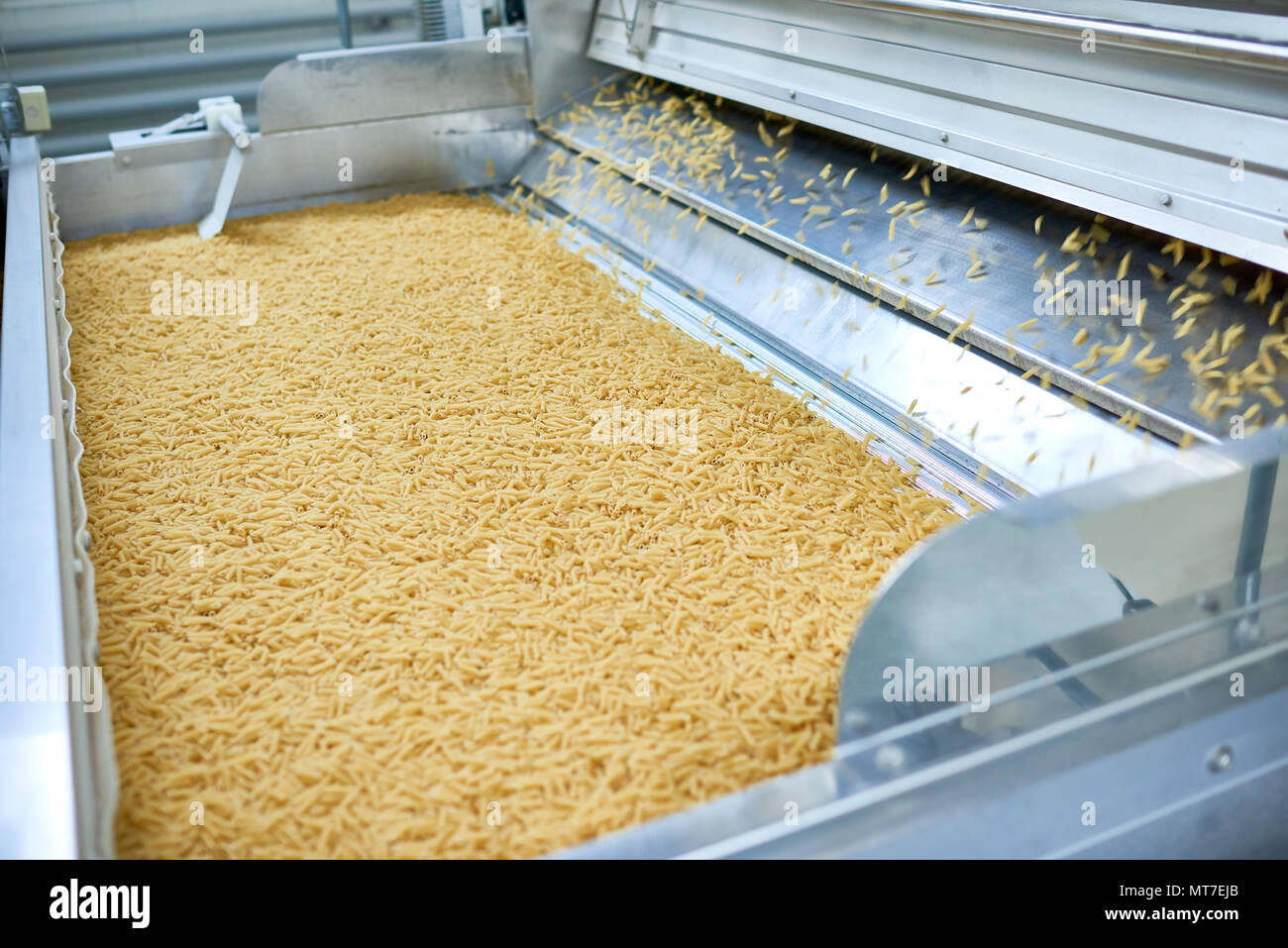 Factory Producing Macaroni Stock Photo