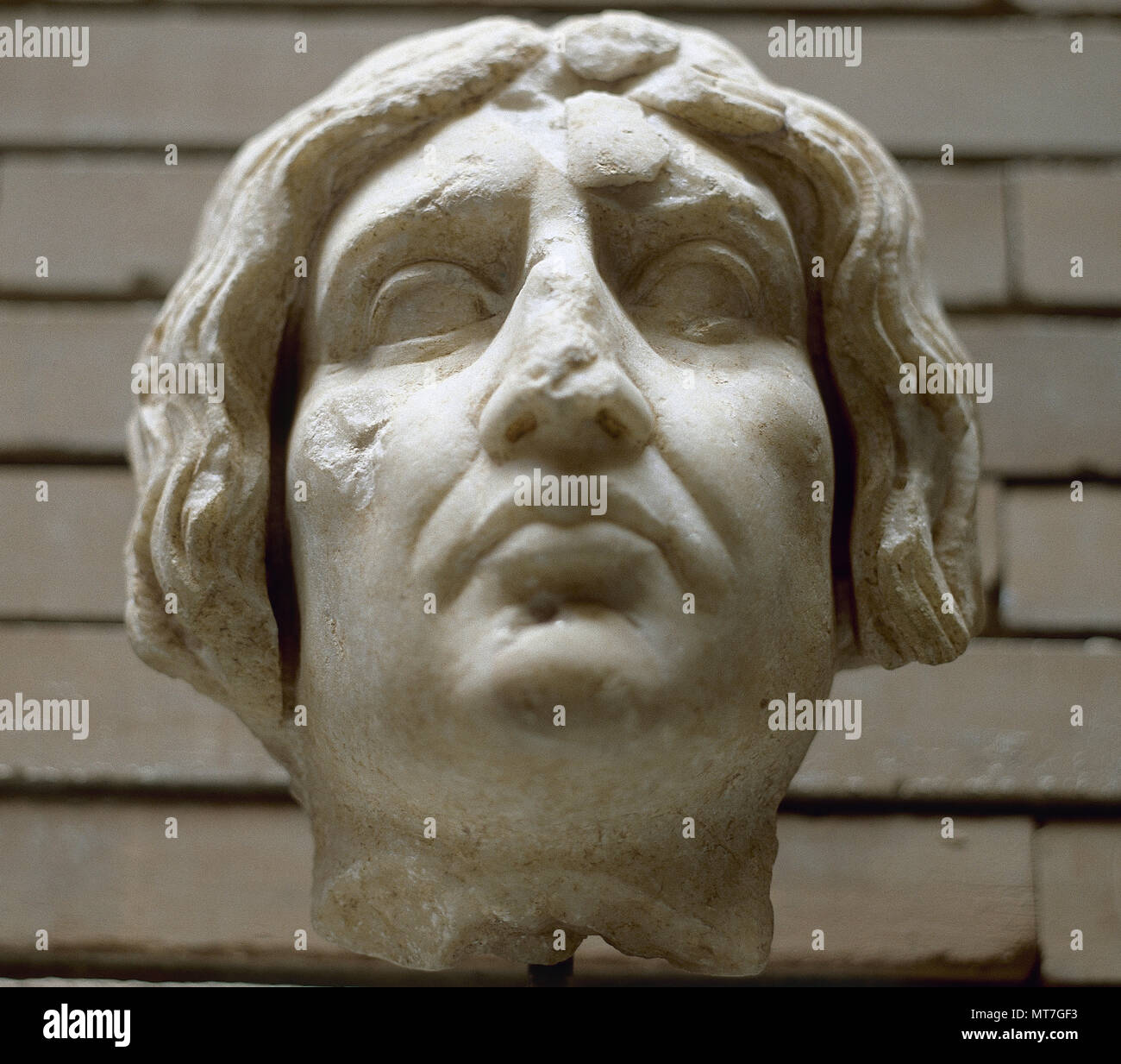 Roman art. Head of Isis priestess. From the Oriental Necropolis of