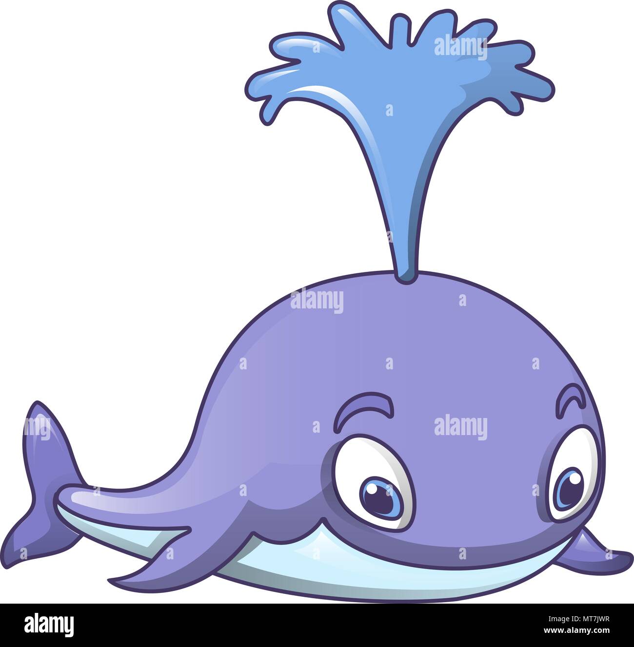 Splash water whale icon, cartoon style Stock Vector Image & Art - Alamy
