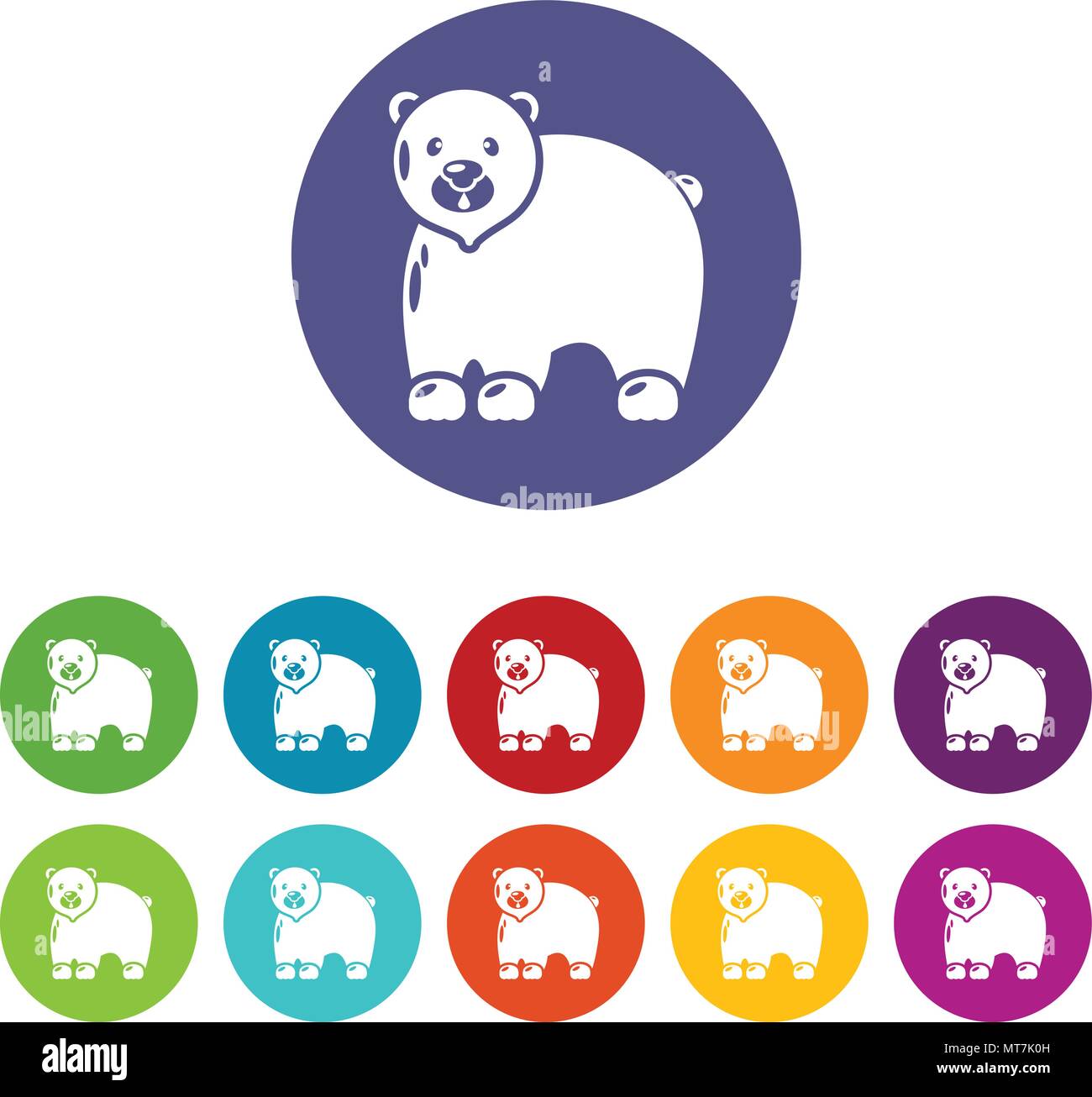 Silhouette polar bear side view Stock Vector Images - Alamy