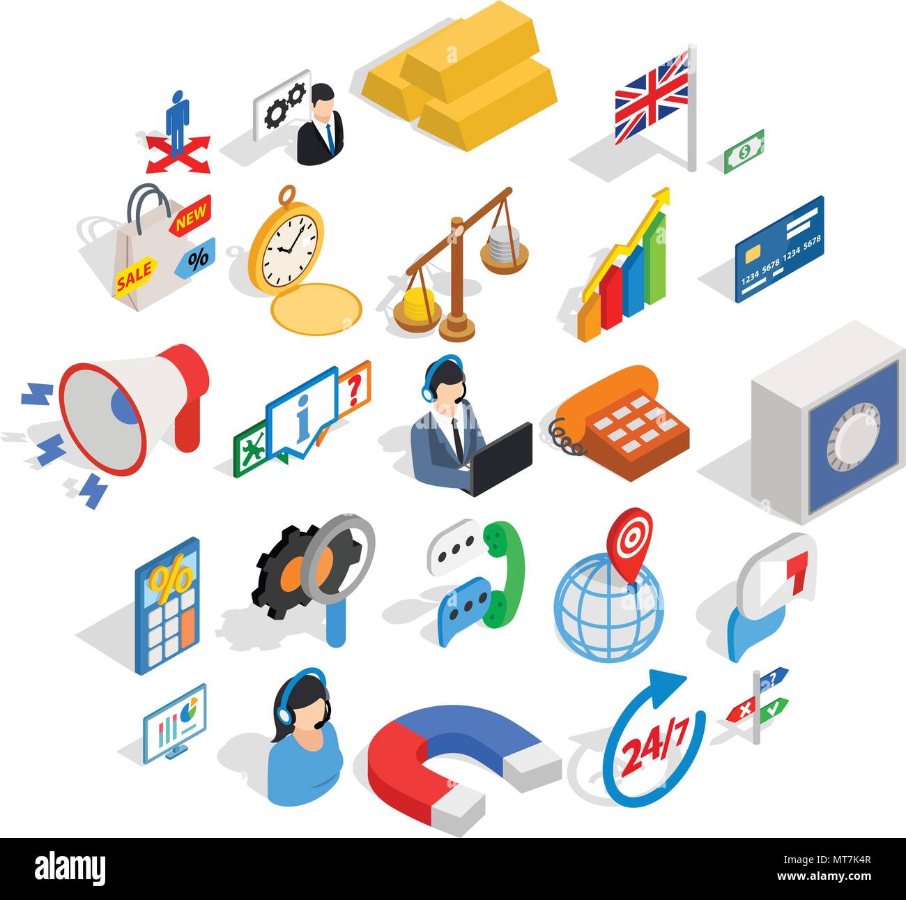 Plan icons set, isometric style Stock Vector Image & Art - Alamy