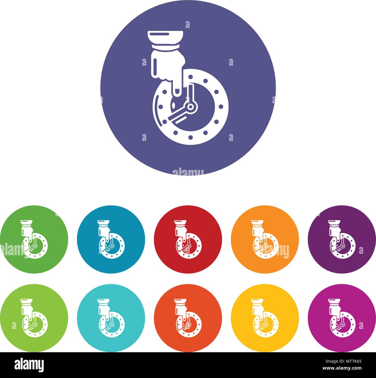 Save time icons set vector color Stock Vector Image & Art - Alamy