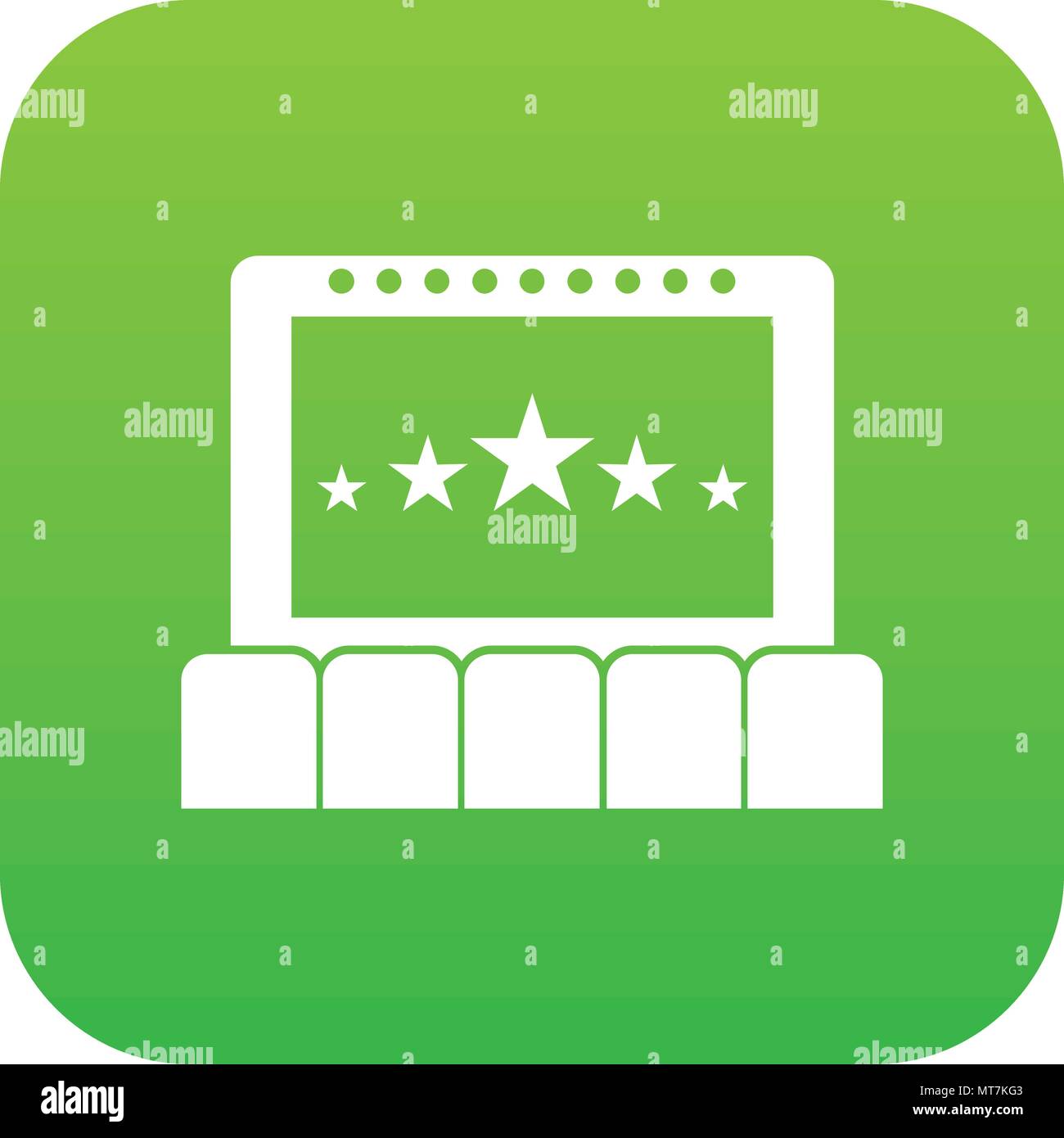 Movie theater green screen Stock Vector Images - Alamy