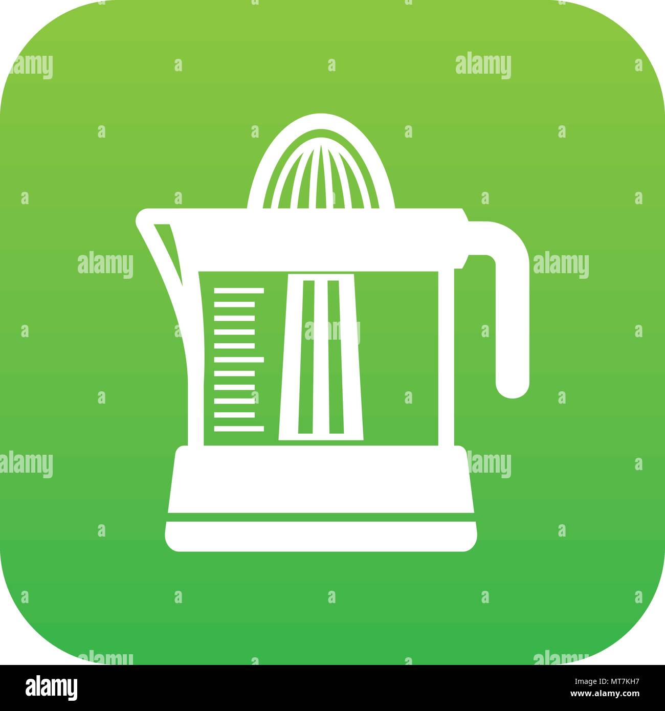 Juicer icon green vector Stock Vector
