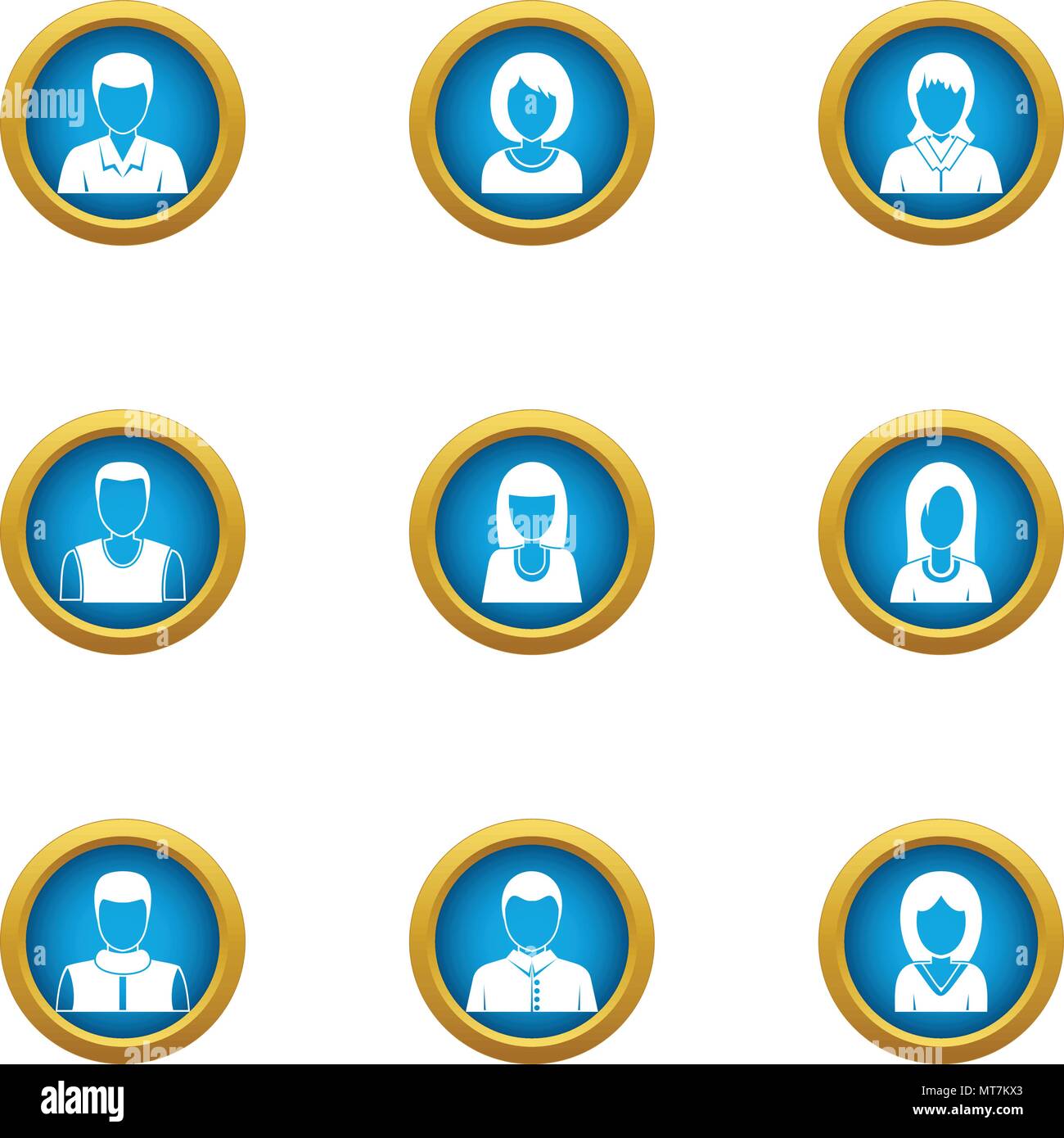 Personal skill icons set, flat style Stock Vector Image & Art Alamy