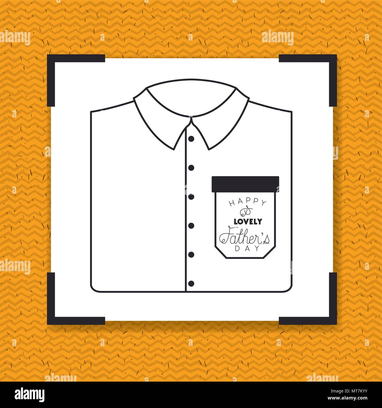 happy fathers day card with elegant shirt Stock Vector Image & Art - Alamy