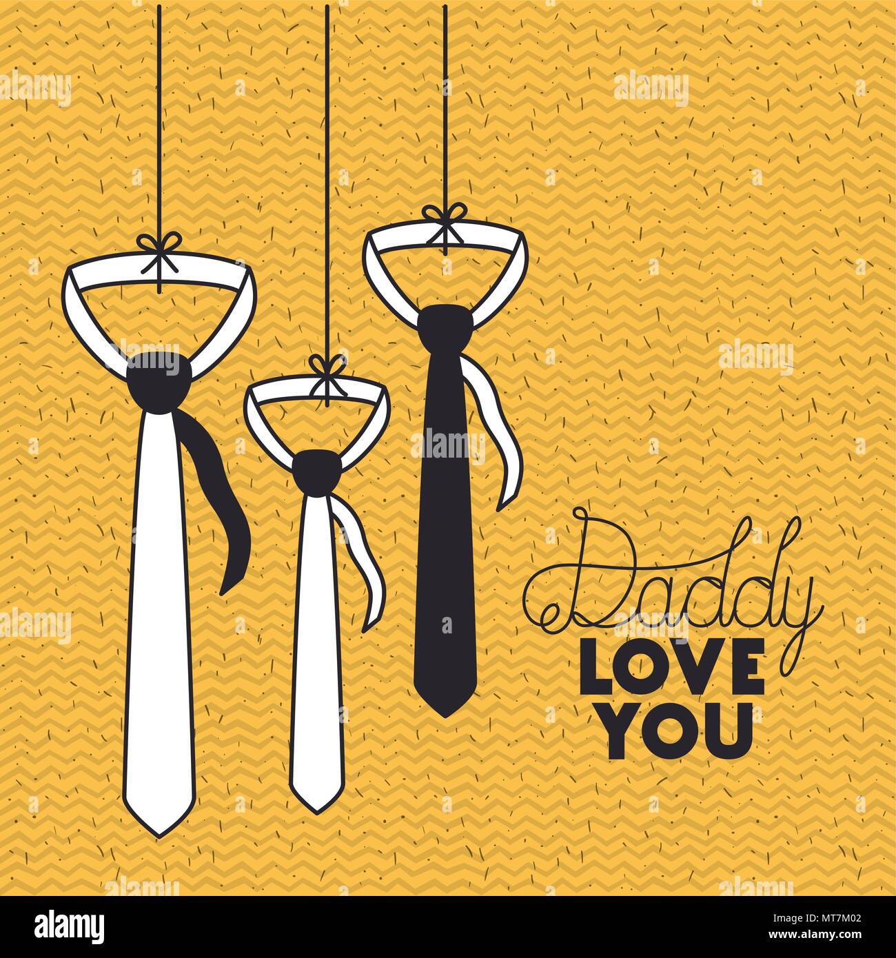 happy fathers day with neckties hanging Stock Vector Image & Art - Alamy
