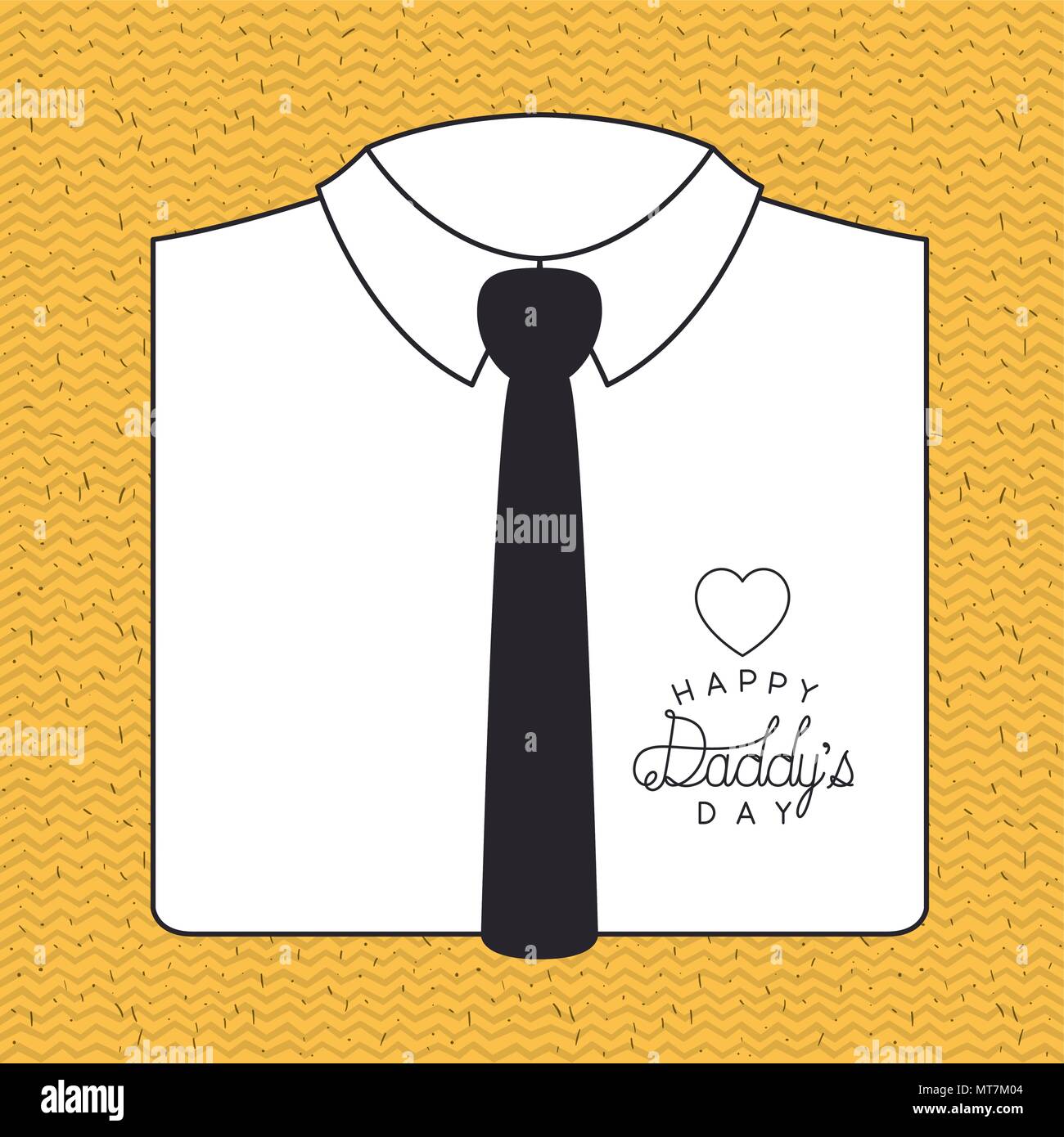 happy fathers day card with elegant shirt and tie Stock Vector Image ...