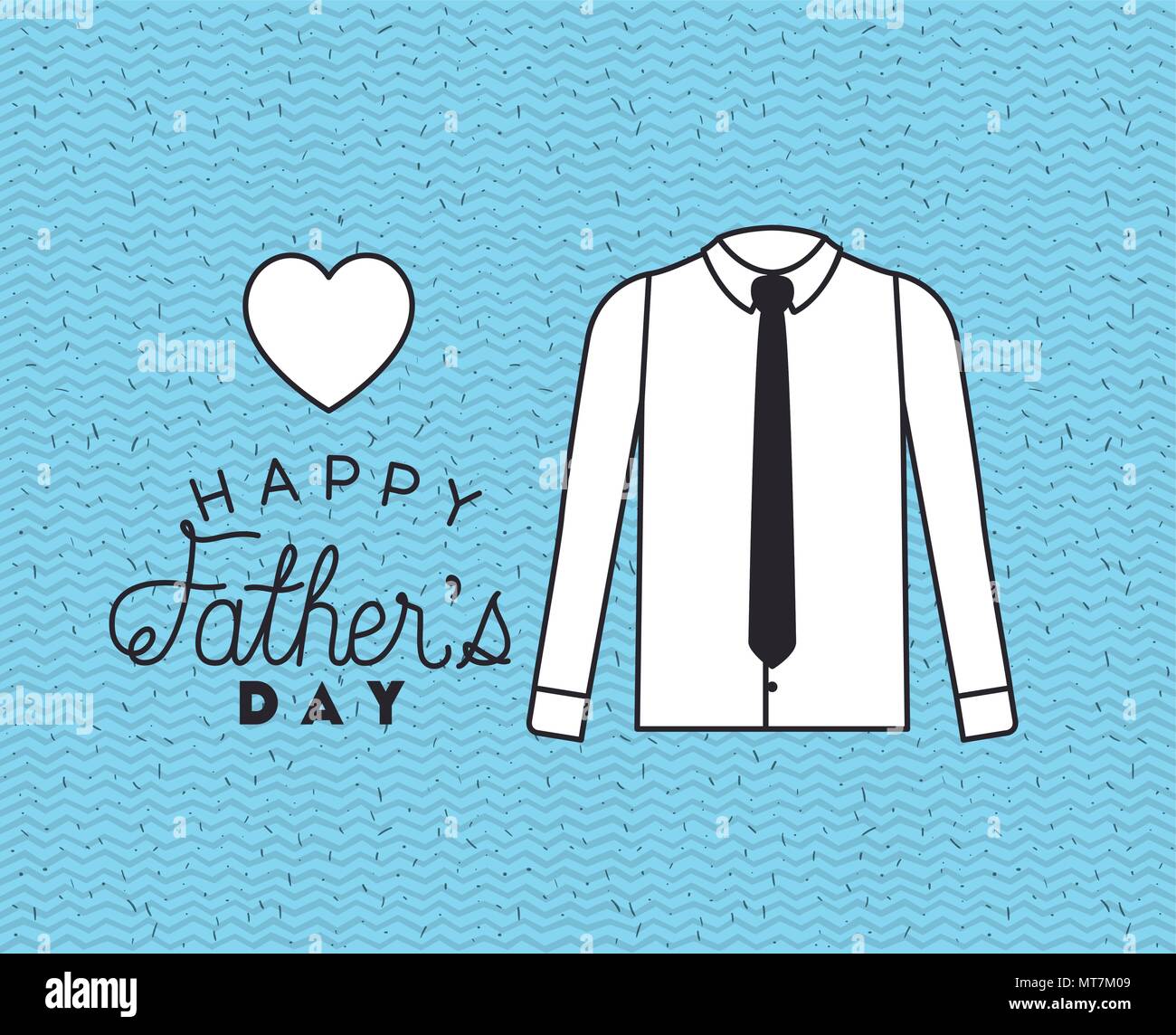 happy fathers day card with elegant shirt and tie Stock Vector Image ...
