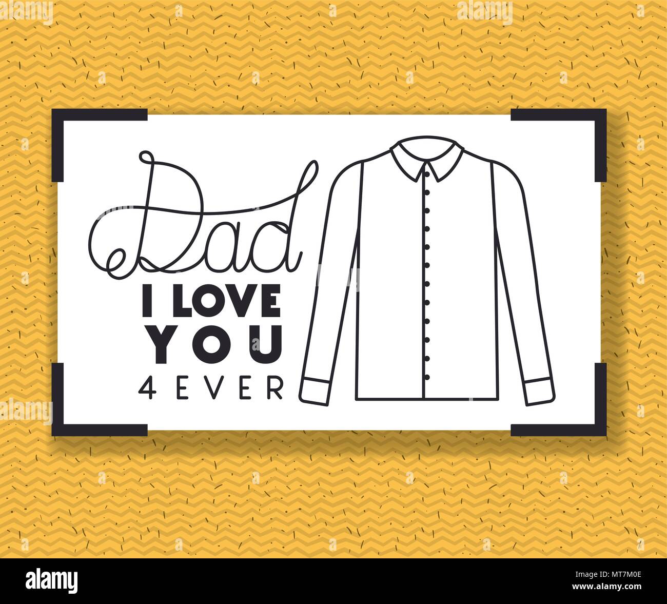 happy fathers day card with elegant shirt Stock Vector Image & Art - Alamy