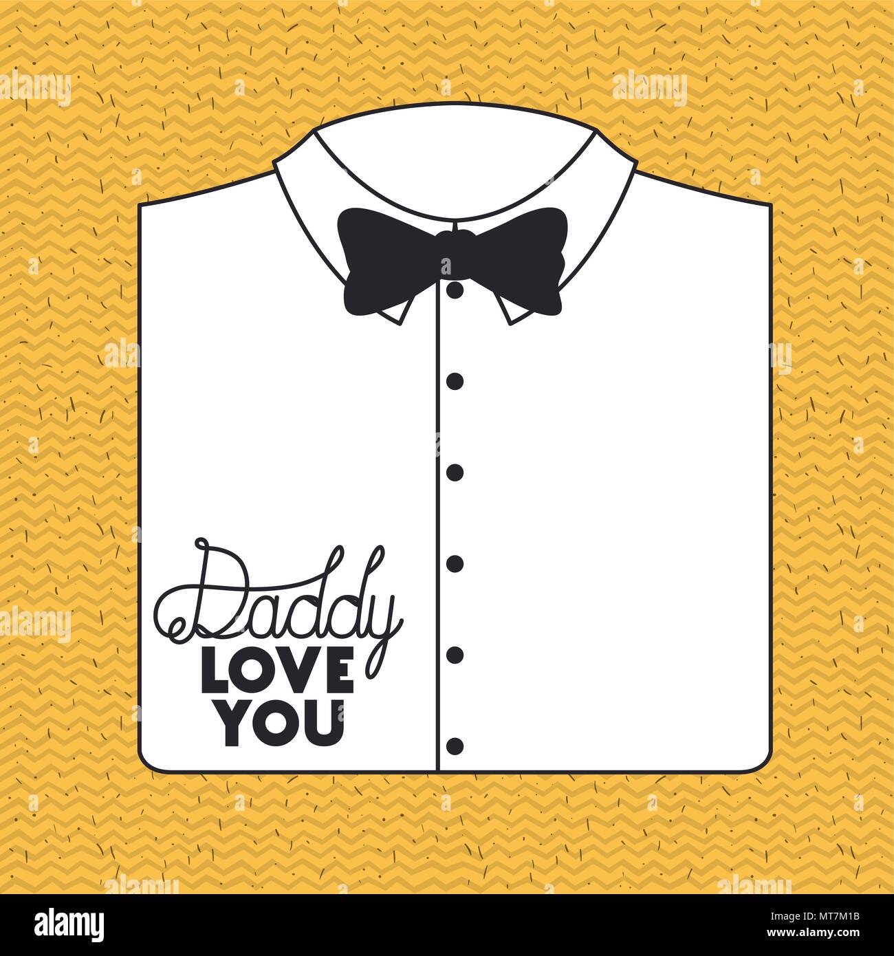 happy fathers day card with elegant shirt and bowtie Stock Vector Image ...