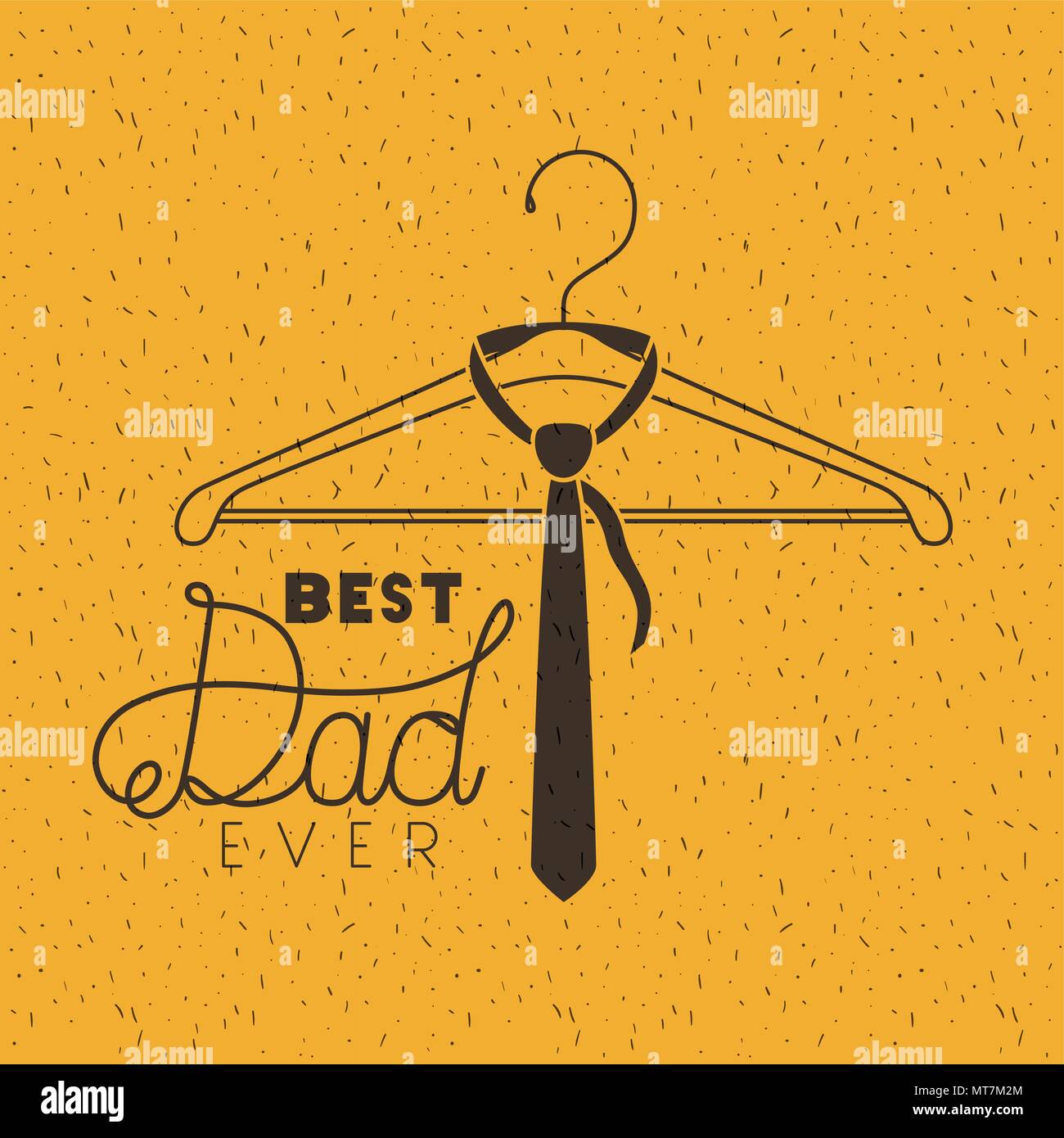happy fathers day with necktie hanging Stock Vector Image & Art - Alamy