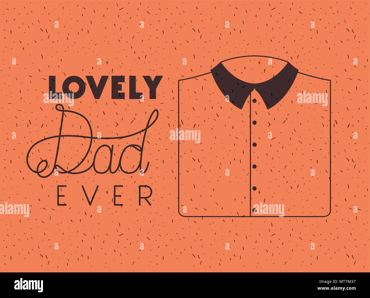happy fathers day card with elegant shirt Stock Vector Image & Art - Alamy
