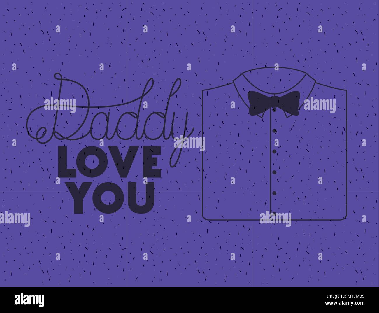 happy fathers day card with elegant shirt and bowtie Stock Vector Image ...