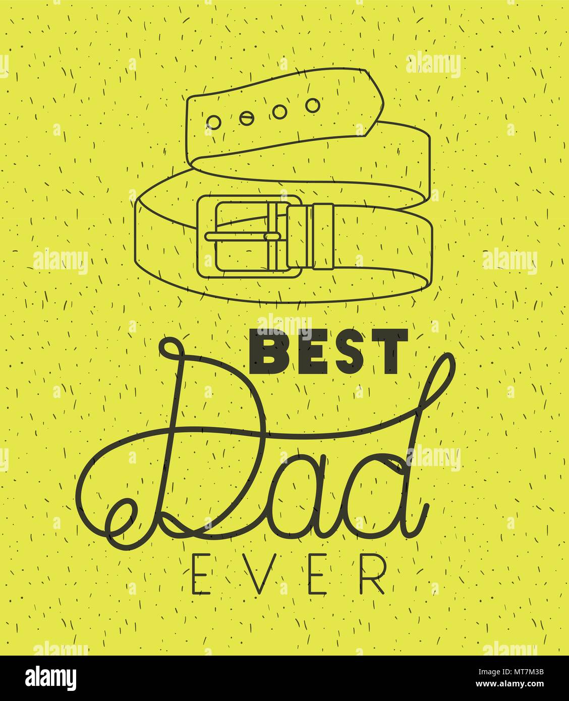 happy fathers day card with belt Stock Vector Image & Art - Alamy