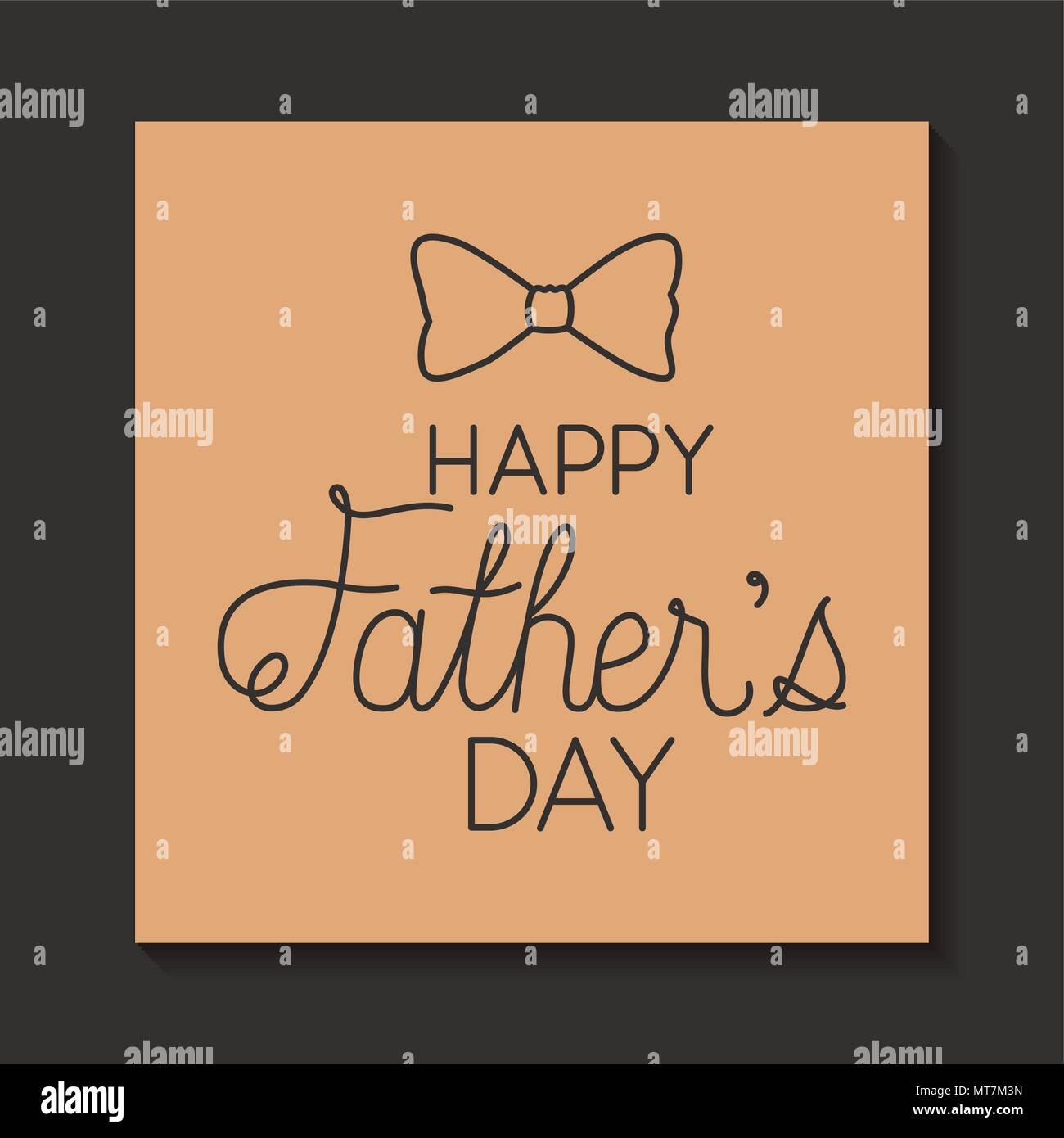 happy fathers day with elegant bowtie Stock Vector Image & Art - Alamy