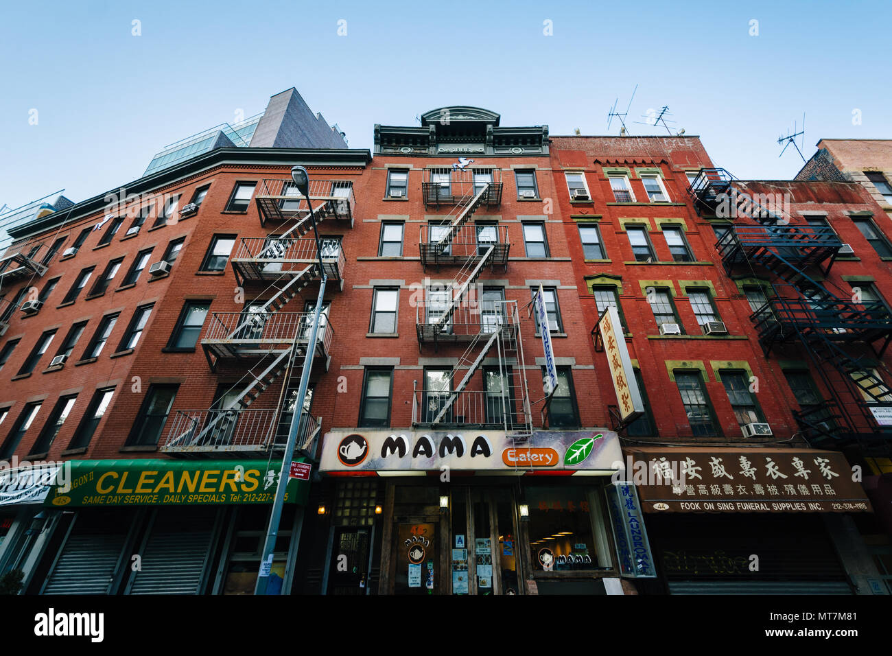 Mulberry Street in Chinatown, in Manhattan, New York City Stock Photo