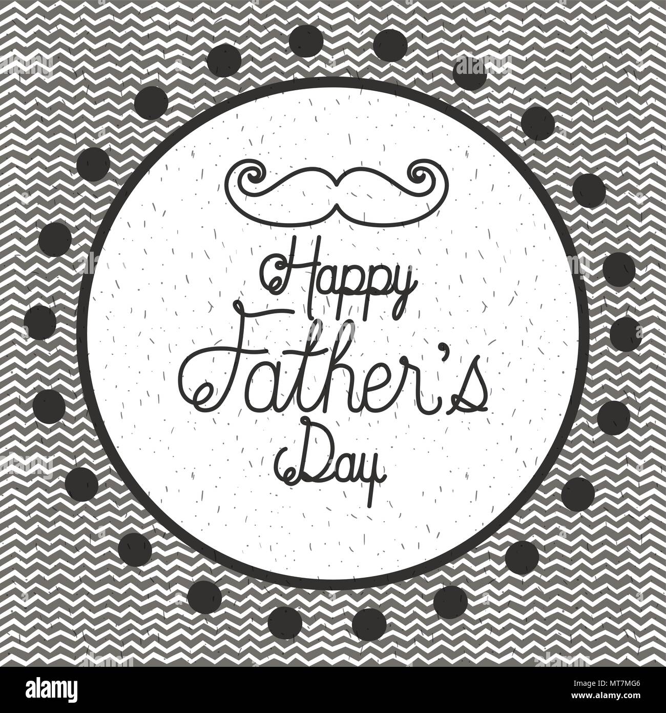 happy fathers day card with mustache Stock Vector Image & Art - Alamy