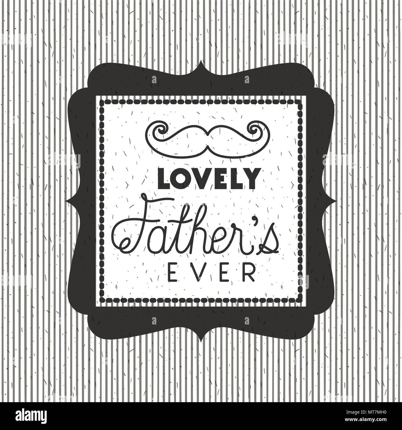 happy fathers day card with mustache Stock Vector Image & Art - Alamy