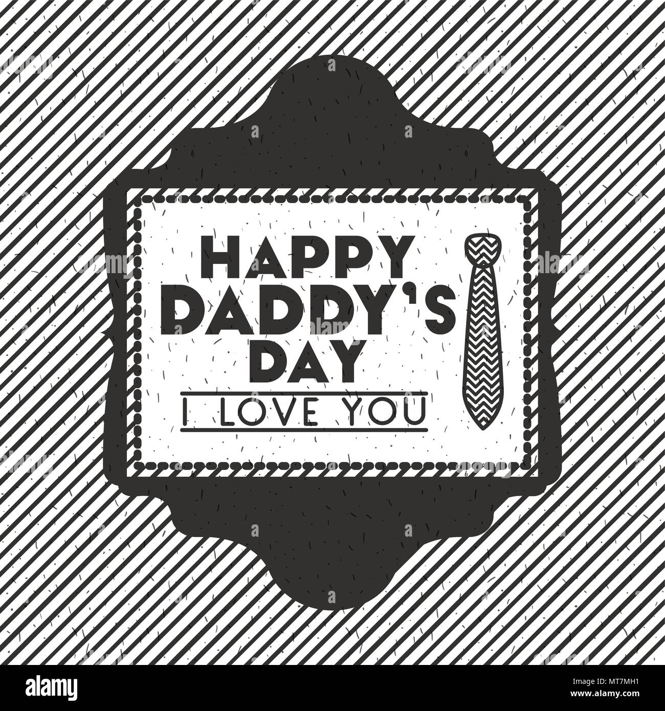 happy fathers day card with elegant neck tie Stock Vector Image & Art ...