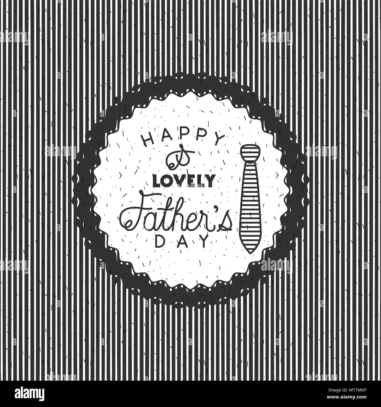 happy fathers day card with elegant neck tie Stock Vector Image & Art ...