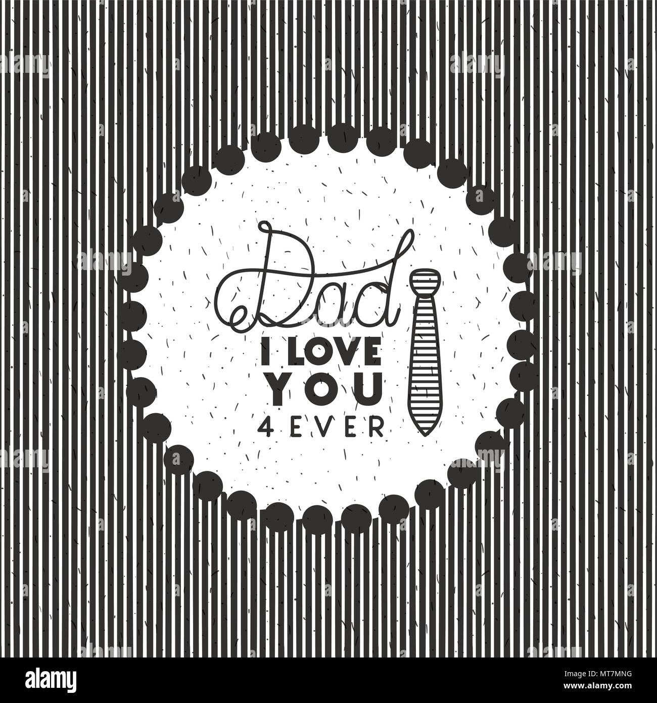 happy fathers day card with elegant neck tie Stock Vector Image & Art ...