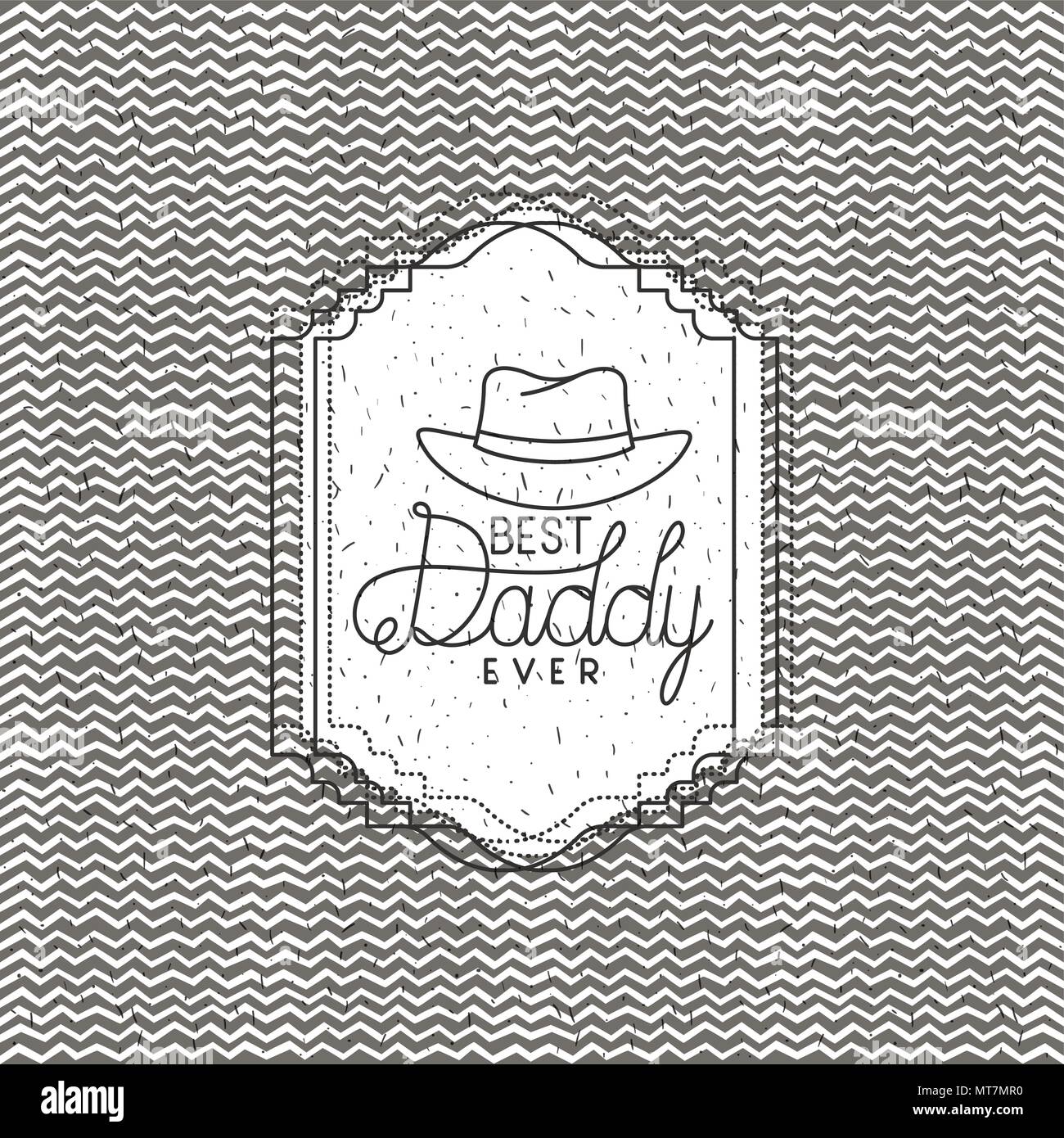 happy fathers day card with hat Stock Vector Image & Art - Alamy