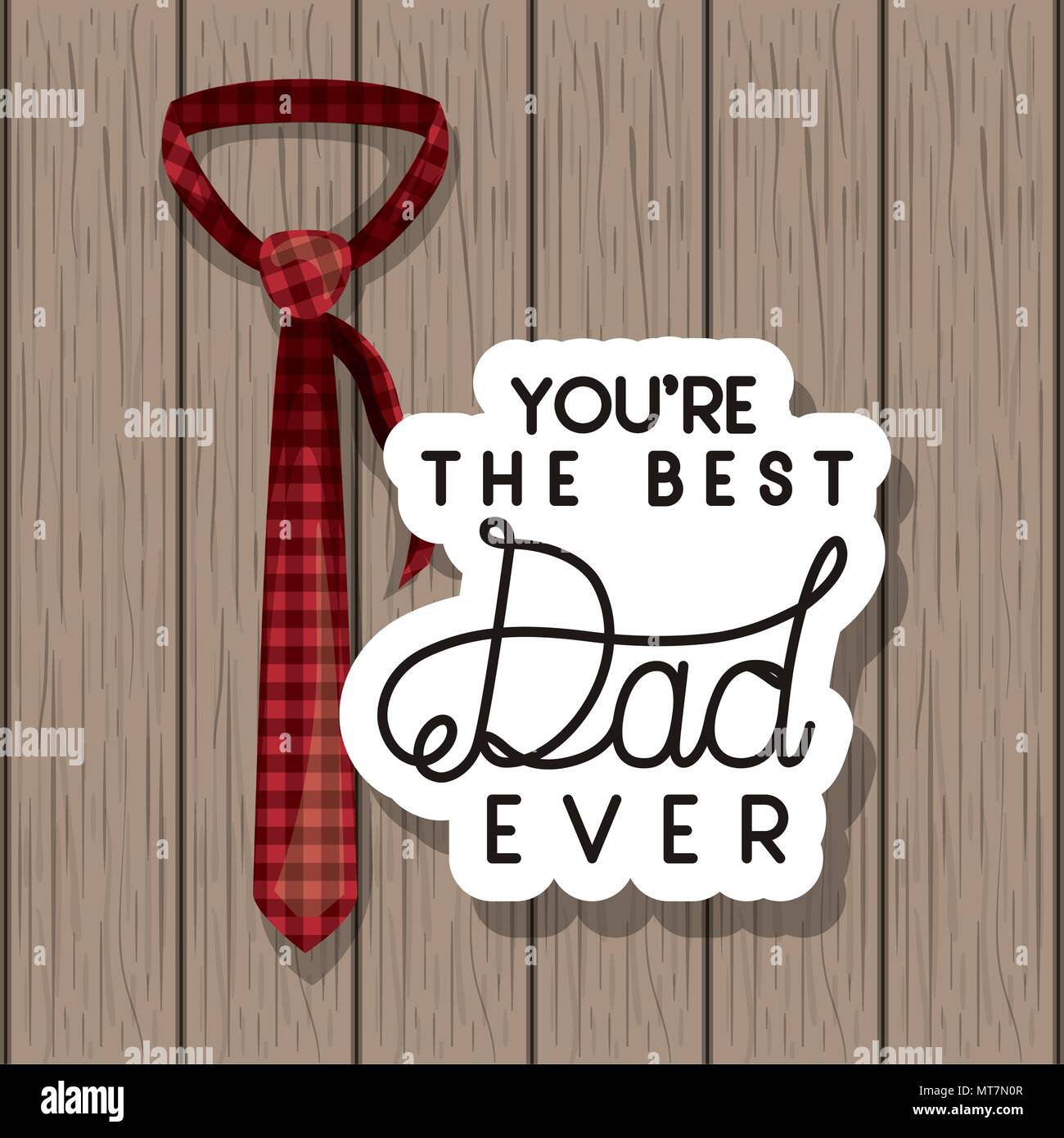 happy fathers day card with elegant tie Stock Vector Image & Art - Alamy
